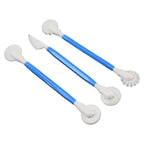 3 piece fondant modeling tools set for cake decorating