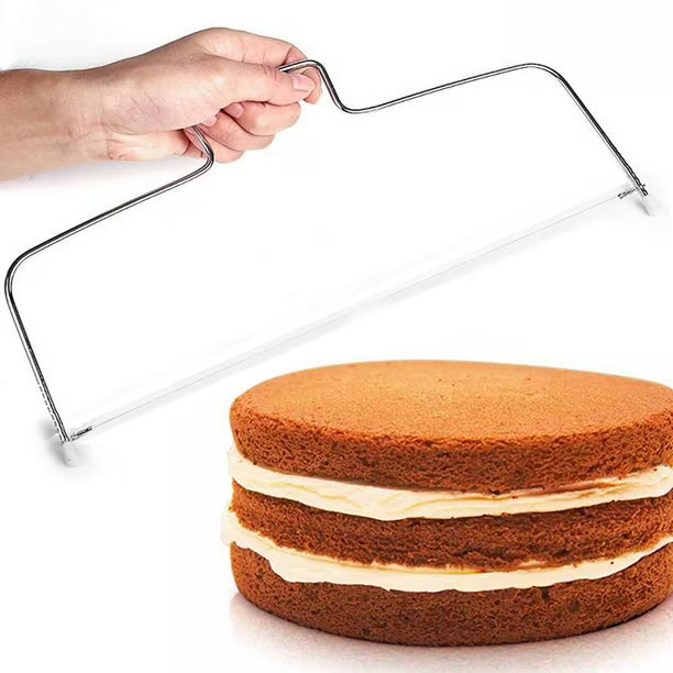 Adjustable cake leveler with stainless steel cutting wire