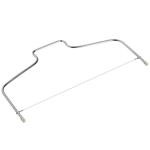 Adjustable stainless steel cake wire leveler for even cake layers