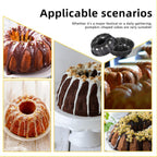 Bundt cake pan for marble cakes and coffee cakes