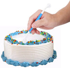 Fondant embossing and scribing tools for cake decorating