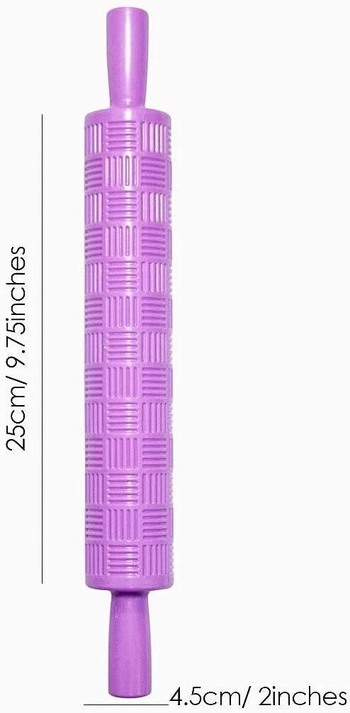 Fondant texture roller for cake decorating and sugar paste