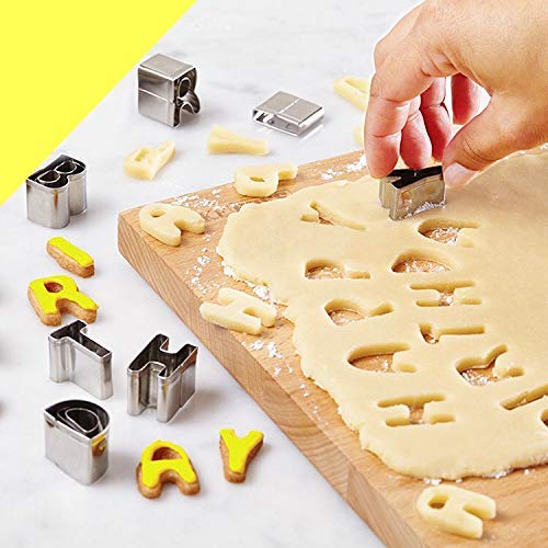 Food-grade stainless steel alphabet biscuit cutters
