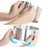 Food grade stainless steel cake ring tool for baking and cake decorating