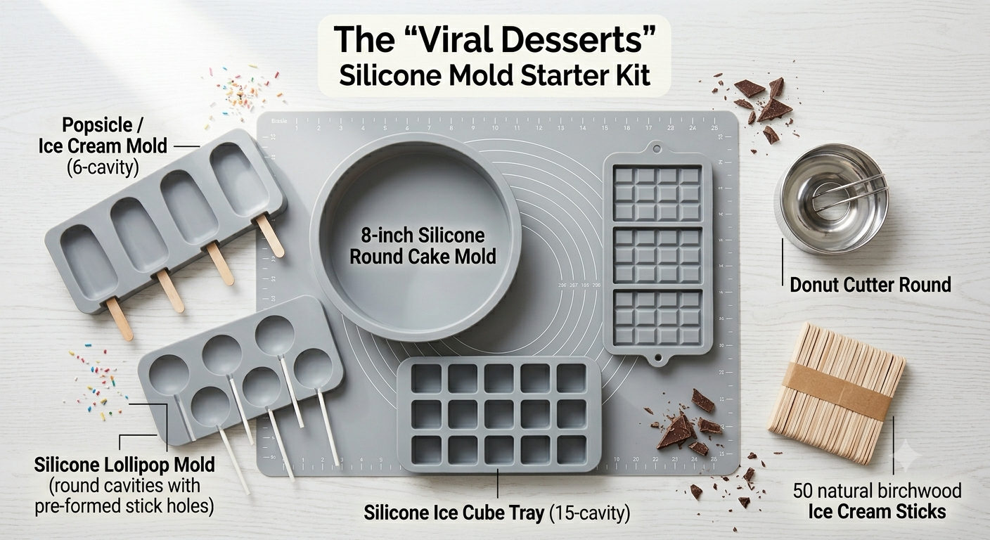 The "Viral Desserts" Silicone Mold Starter Kit