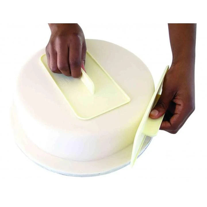 Plastic cake smoothers for fondant decorating