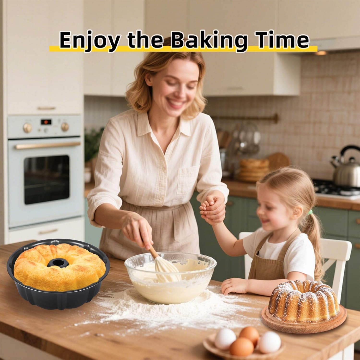 Professional Bundt cake pan for home baking