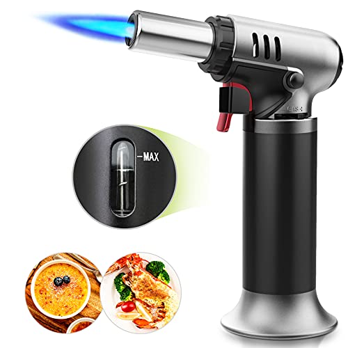 Professional baking torch browning meringue