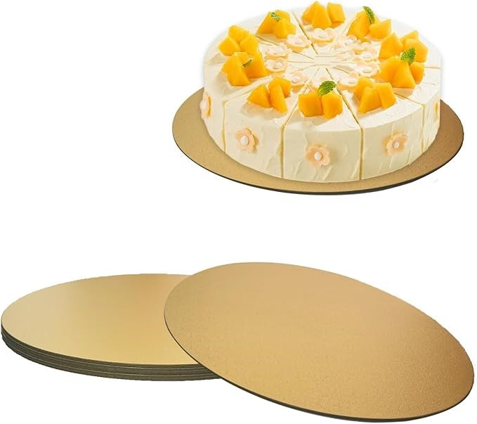 Professional round cake board for bakery presentation