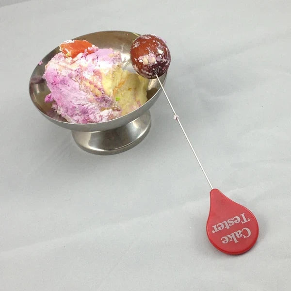 Reusable cake tester for checking whether cake is fully baked