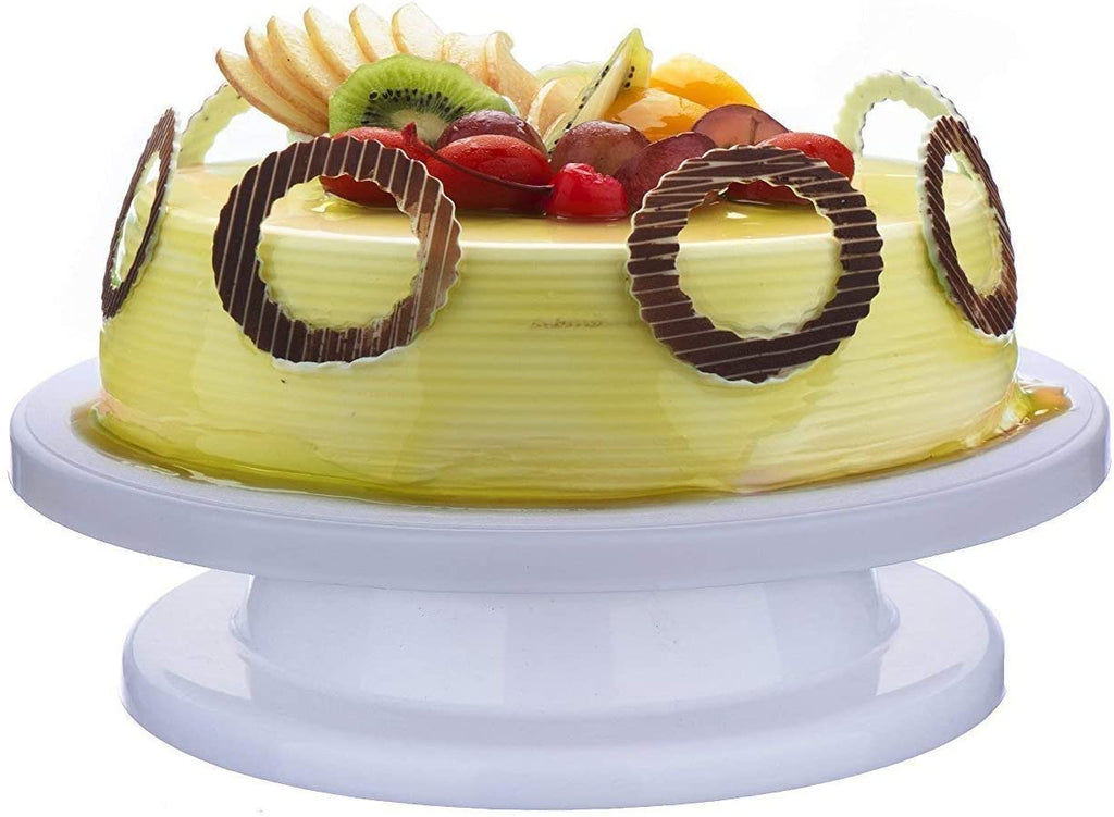 Rotating cake display stand for birthday and celebration cakes