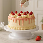 Rotating cake stand for cake photography and presentation