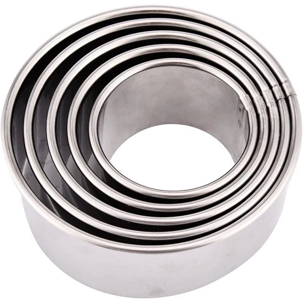 Round Cookie Cutter Set 5Pcs