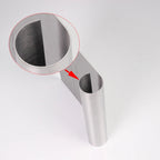Stainless steel cake scraper for smooth buttercream cake sides