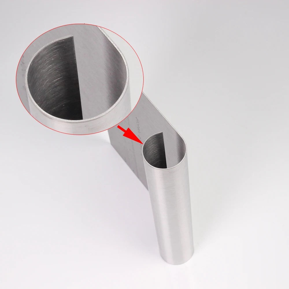 Stainless steel cake scraper for smooth buttercream cake sides