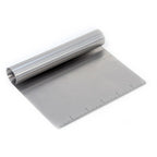 Stainless steel dough scraper for bread and pastry baking