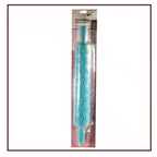 Textured fondant rolling pin with continuous decorative pattern