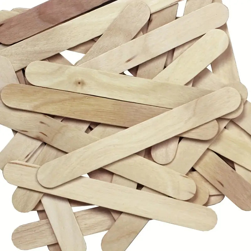 Wood Ice Cream Sticks 50Pcs Pack