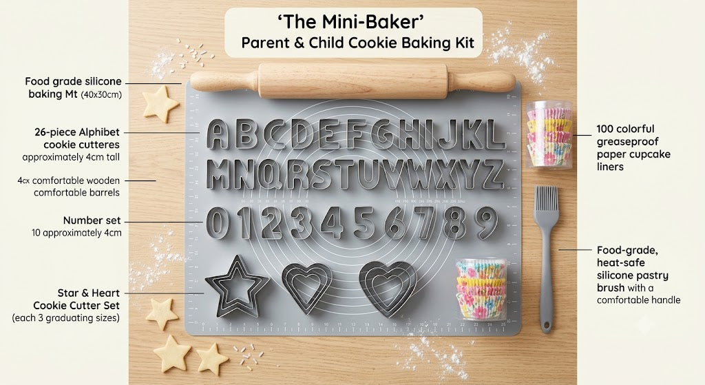 The "Mini-Baker" Parent & Child Cookie Baking Kit